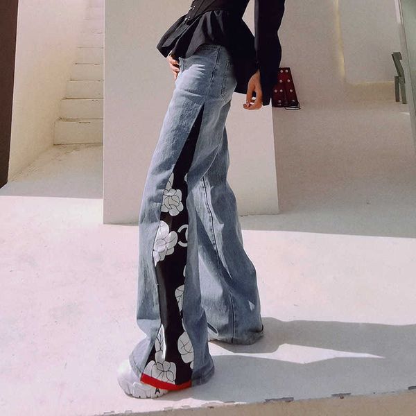 fashion jeans 2021 early spring stitching color contrast drape high waist show thin wash temperament comfortable wide leg 28801, Blue
fashion jeans 2021 early spring stitching color contrast drape high waist show thin wash temperament comfortable wide leg 28801, Blue