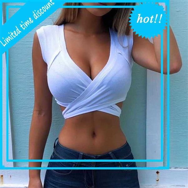 2021 summer moulless bandages exposed navel short vest deep point shirt slender tube women, White
2021 summer moulless bandages exposed navel short vest deep point shirt slender tube women, White