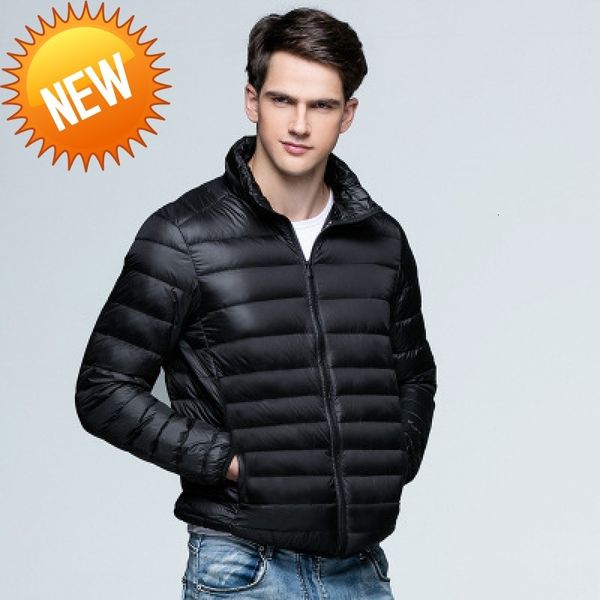 new autumn winter man duck down jacket ultra light thin plus size spring jackets men stand collar outerwear coat, Black
new autumn winter man duck down jacket ultra light thin plus size spring jackets men stand collar outerwear coat, Black