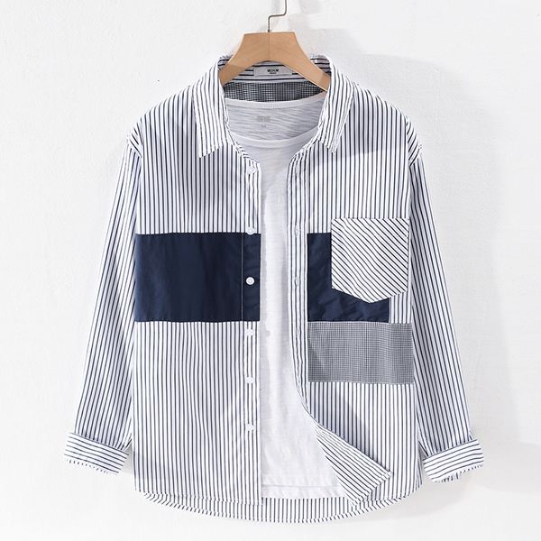 2021 new spring and autumn casual striped cotton all-match fashion shirts for men comfortable trendy shirt mens chemise camisa daf1, White;black
2021 new spring and autumn casual striped cotton all-match fashion shirts for men comfortable trendy shirt mens chemise camisa daf1, White;black