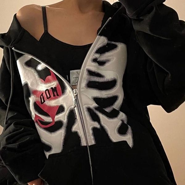 women's hoodies & sweatshirts women's y2k harajuku korean style zip up hoodie vintage graphic gothic long-sleeved hooded coat e-gir, Black
women's hoodies & sweatshirts women's y2k harajuku korean style zip up hoodie vintage graphic gothic long-sleeved hooded coat e-gir, Black