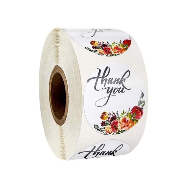 gift wrap 500pcs/roll floral thank you sticker for seal label scrapbooking christmas decoration baking stationery stickers
gift wrap 500pcs/roll floral thank you sticker for seal label scrapbooking christmas decoration baking stationery stickers