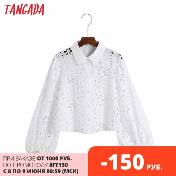 tangada women retro hollow out embroidery romantic blouse shirt long sleeve chic female shirt 6z30 210609, White
tangada women retro hollow out embroidery romantic blouse shirt long sleeve chic female shirt 6z30 210609, White