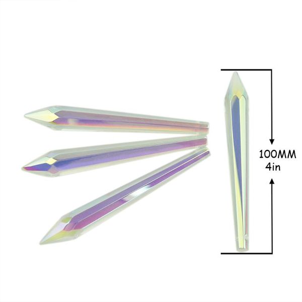 10pcs/lot 100mm crystal prisms muti-faceted icicle drops hanging pendants for chandelier parts beads curtain accessories
10pcs/lot 100mm crystal prisms muti-faceted icicle drops hanging pendants for chandelier parts beads curtain accessories