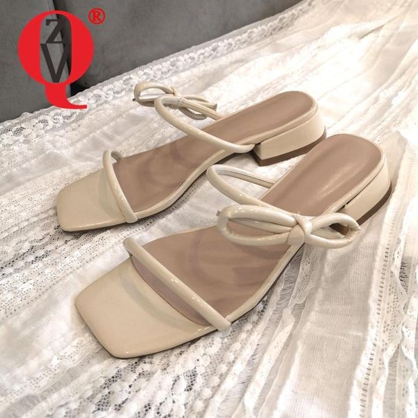 slippers zvq woman genuine leather sandals summer style square toe solid color comfortable fashion concise lovely sweet bowknot, Black
slippers zvq woman genuine leather sandals summer style square toe solid color comfortable fashion concise lovely sweet bowknot, Black