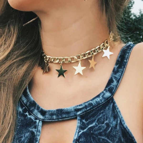 chokers punk style gold color cherry lock cross butterfly choker necklaces for women heart chunky chain 2021 fashion jewelry, Golden;silver
chokers punk style gold color cherry lock cross butterfly choker necklaces for women heart chunky chain 2021 fashion jewelry, Golden;silver
