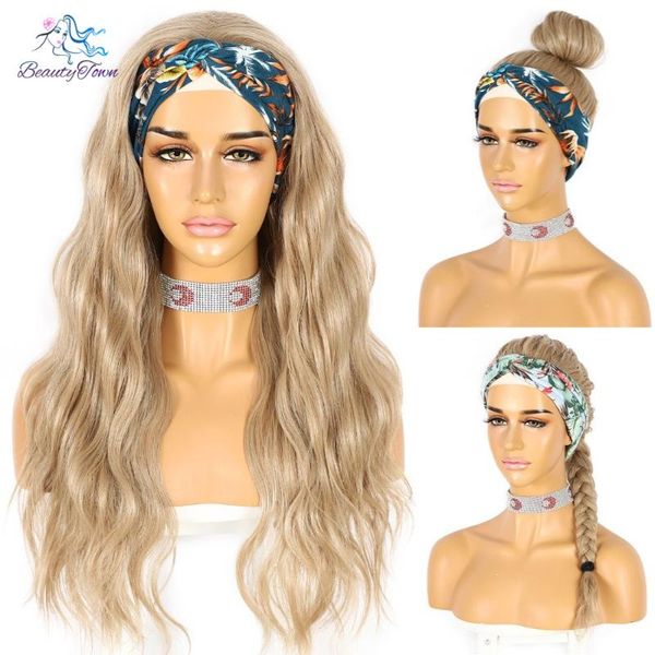 synthetic wigs long wavy headband wig for black women heat resistant body wave headwraps hair glueless blonde fashion
synthetic wigs long wavy headband wig for black women heat resistant body wave headwraps hair glueless blonde fashion