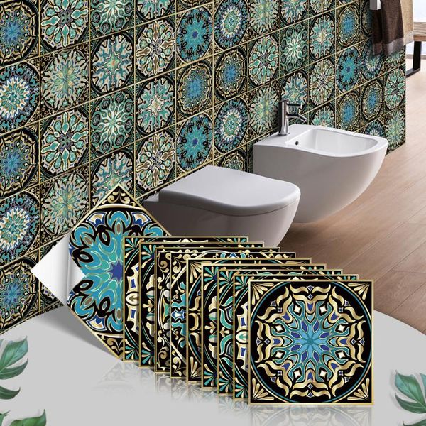 wall stickers self-adhesive tiles bathroom thicker colorful retro mandala pattern waterproof vinly art mural pvc kitchen decor 
wall stickers self-adhesive tiles bathroom thicker colorful retro mandala pattern waterproof vinly art mural pvc kitchen decor