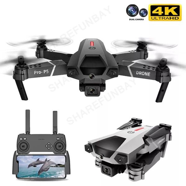 drones p5 rc mini drone with dual camera hd 4k fpv wifi profesional helicopters infrared obstacle avoidance quadcopters dron toy
drones p5 rc mini drone with dual camera hd 4k fpv wifi profesional helicopters infrared obstacle avoidance quadcopters dron toy