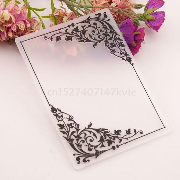 craft tools flowers corner plastic embossing folder template diy scrapbook po card
craft tools flowers corner plastic embossing folder template diy scrapbook po card