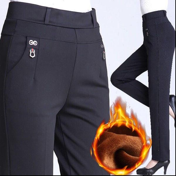 plus size 5xl add velet mom pants 2021 colors high waist casual women trousers elastic loose straight atumn winter pants, Black;white
plus size 5xl add velet mom pants 2021 colors high waist casual women trousers elastic loose straight atumn winter pants, Black;white
