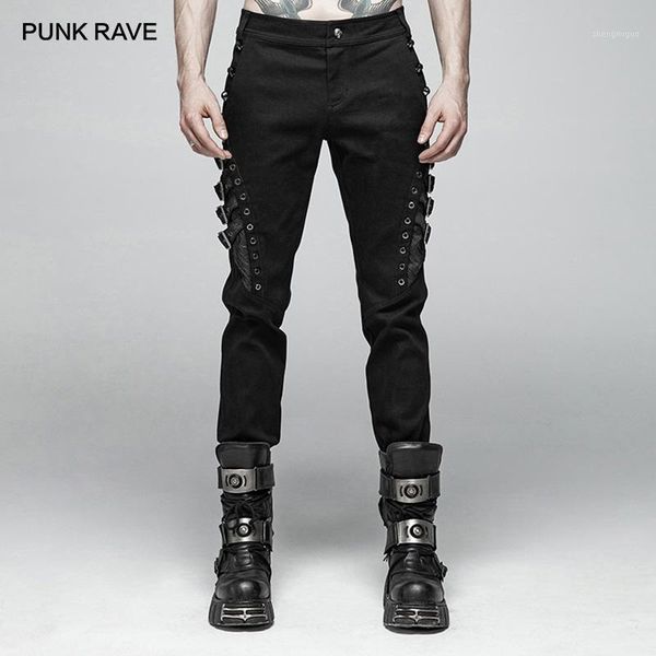 men punk rock personality long pants fashion casual mens rivet streetwear hip hop cotton pencil men's, Black
men punk rock personality long pants fashion casual mens rivet streetwear hip hop cotton pencil men's, Black