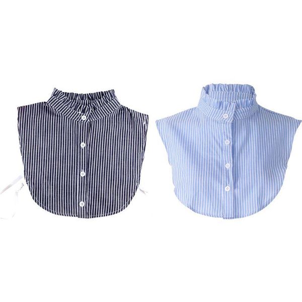 scarves women detachable dickey false fake collar ruffle striped shirt clothes accessories, Blue;gray
scarves women detachable dickey false fake collar ruffle striped shirt clothes accessories, Blue;gray