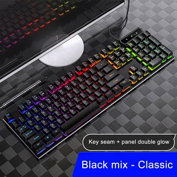 backlit usb gaming wired keyboard fashion mechanical computer accessories for pc lapblack/white keyboards
backlit usb gaming wired keyboard fashion mechanical computer accessories for pc lapblack/white keyboards