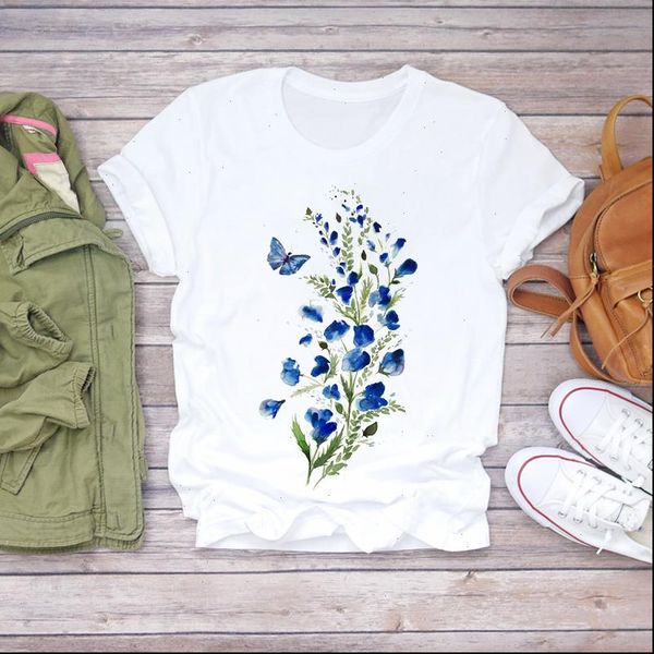 women flower short sleeve print floral butterfly clothes summer shirt t shirts t graphic female ladies womens tee t shirt, White
women flower short sleeve print floral butterfly clothes summer shirt t shirts t graphic female ladies womens tee t shirt, White