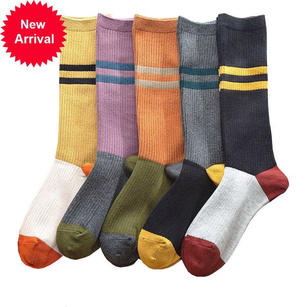 new product women's two-bar ttripe winter fashion color harajuku retro casual cotton socks 5 pairigh6, Black;white
new product women's two-bar ttripe winter fashion color harajuku retro casual cotton socks 5 pairigh6, Black;white