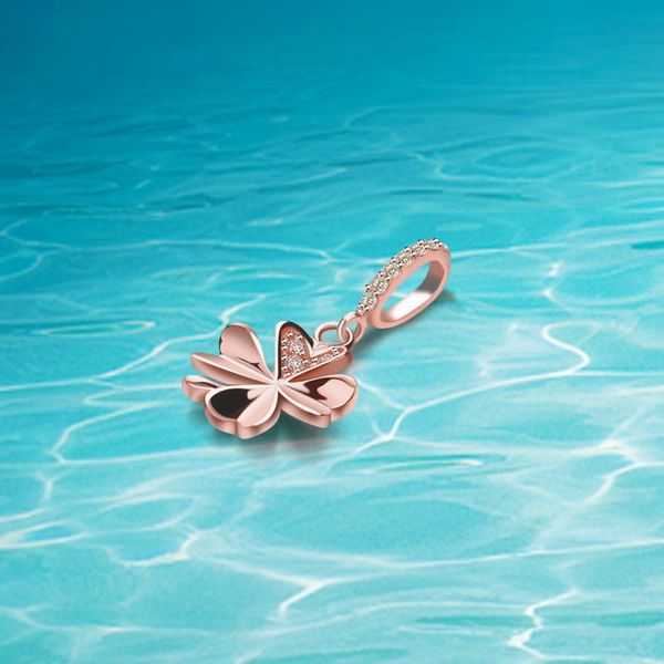 pendants rose gold 925 sterling silver four-leaf clover romantic woman jewelry not allergic fade, Black
pendants rose gold 925 sterling silver four-leaf clover romantic woman jewelry not allergic fade, Black