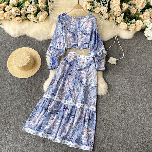 bohemian baroque jacket totem printing square collar puff sleeve harvest and upper to-line waist long skirt from two holiday joint 9an9, Black
bohemian baroque jacket totem printing square collar puff sleeve harvest and upper to-line waist long skirt from two holiday joint 9an9, Black