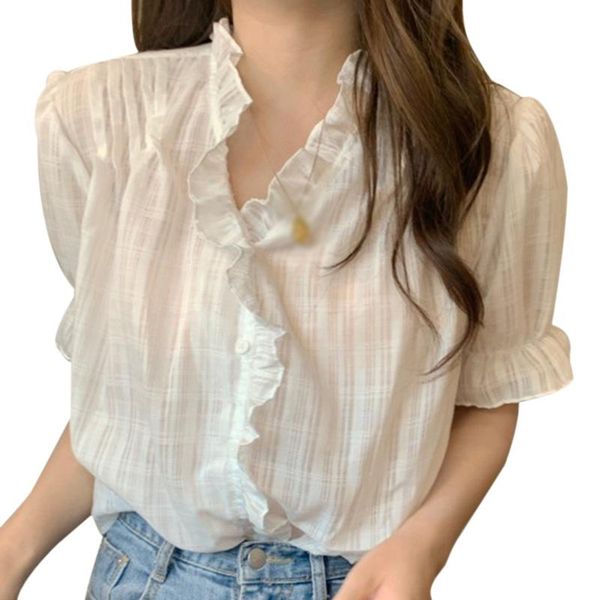 women's blouses & shirts fashion v-neck blouse summer casual sweet short sleeve chiffon white shirt 2021
women's blouses & shirts fashion v-neck blouse summer casual sweet short sleeve chiffon white shirt 2021