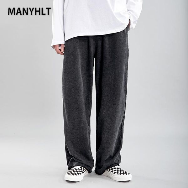 men's pants manyhlt 2021 the high street frayed sweatpants loose casual elastic waist and wide feet washed trousers 6, Black
men's pants manyhlt 2021 the high street frayed sweatpants loose casual elastic waist and wide feet washed trousers 6, Black