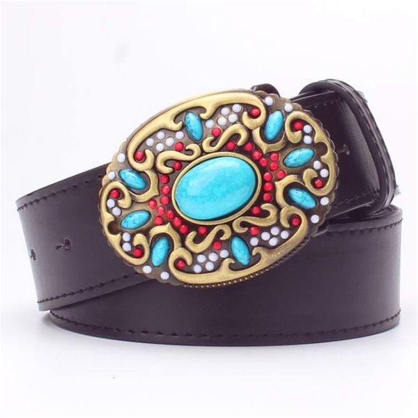 2021 new fashion women' leather inlaid turquoise metal buckle colored gemstones decorative belts gift for women flower belt ksyo, Black;brown
2021 new fashion women' leather inlaid turquoise metal buckle colored gemstones decorative belts gift for women flower belt ksyo, Black;brown