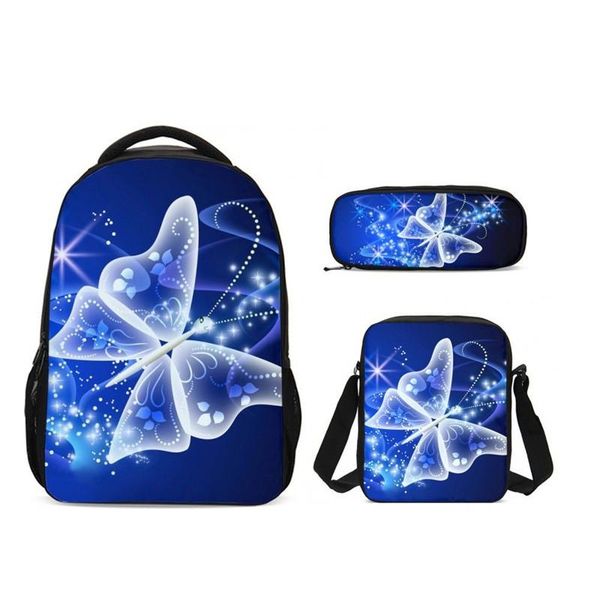 backpack 3pcs/set portfolio school bags for girls boys fashion butterfly 3d printing backpacks bookbag casual daypacks mochila escolar
backpack 3pcs/set portfolio school bags for girls boys fashion butterfly 3d printing backpacks bookbag casual daypacks mochila escolar
