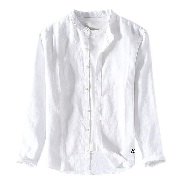 2021 new embroidery long sleeve white linen brand casual shirt for men fashion stand collar flax shirts male chemise nfjy, White;black
2021 new embroidery long sleeve white linen brand casual shirt for men fashion stand collar flax shirts male chemise nfjy, White;black