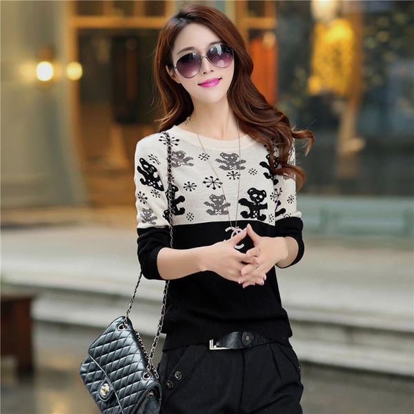 women's sweaters 2021 spring women korean version of the round neck pullover loose sweater bottoming shirt female coat, White;black
women's sweaters 2021 spring women korean version of the round neck pullover loose sweater bottoming shirt female coat, White;black