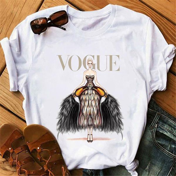 vogue t shirt beauty lady print summer short sleeve casual white t-shirts round neck cotton streetwear girls t-shirt
vogue t shirt beauty lady print summer short sleeve casual white t-shirts round neck cotton streetwear girls t-shirt