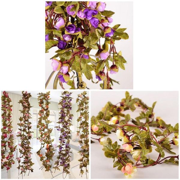 decorative flowers & wreaths artificial flower vine 2.2m fake silk roses ivy leaves wedding decoration for home courtyard el hanging decor
decorative flowers & wreaths artificial flower vine 2.2m fake silk roses ivy leaves wedding decoration for home courtyard el hanging decor