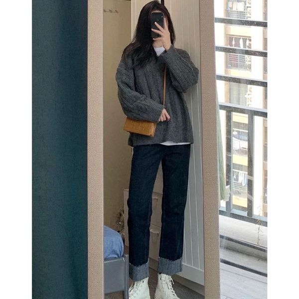 women 2021 autumn winter fashion 2 pieces set female v-neck long sleeve sweater + jeans casual denim pants two piece suit a604, White
women 2021 autumn winter fashion 2 pieces set female v-neck long sleeve sweater + jeans casual denim pants two piece suit a604, White