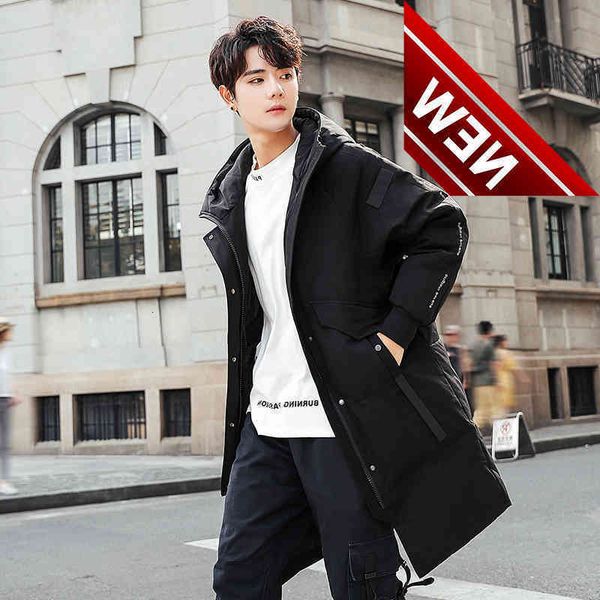 2021 new brand wind down jacket men's long tide thickened slim winter white duck dow casualn hooded warm coat, Black
2021 new brand wind down jacket men's long tide thickened slim winter white duck dow casualn hooded warm coat, Black