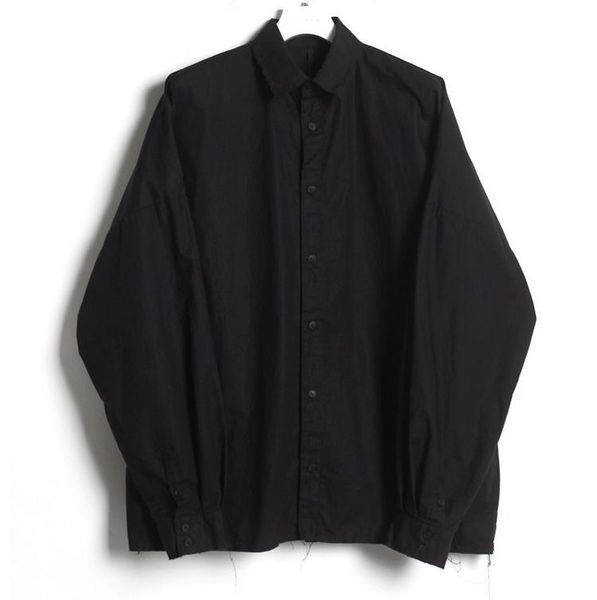 men's casual shirts long sleeve shirt plus large size trend simple and loose bottomed top, White;black
men's casual shirts long sleeve shirt plus large size trend simple and loose bottomed top, White;black
