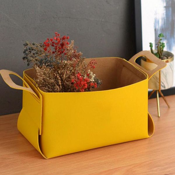 felt handle household laundry basket sundries foldable storage basket clothes organizer
felt handle household laundry basket sundries foldable storage basket clothes organizer