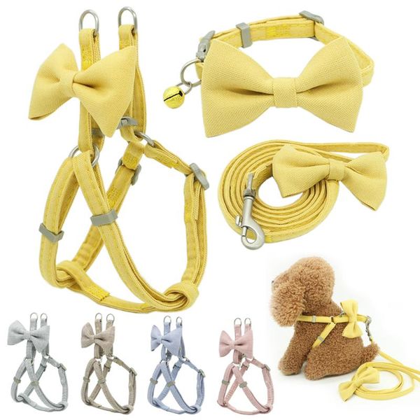 dog collars & leashes harness leash collar set adjustable soft cute bow double layer for small medium pet outdoor walking
dog collars & leashes harness leash collar set adjustable soft cute bow double layer for small medium pet outdoor walking