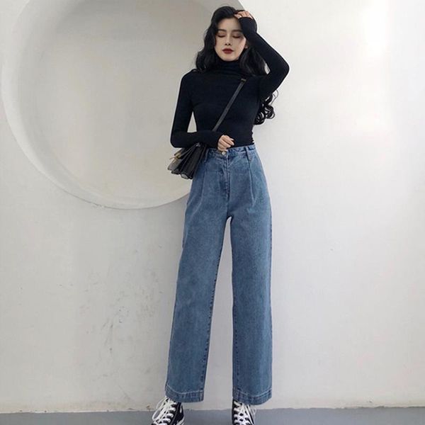 women's pants & capris women harajuku jeans spring 2021 korean fashion straight loose high waist denim pockets zipper vintage lady trou, Black;white
women's pants & capris women harajuku jeans spring 2021 korean fashion straight loose high waist denim pockets zipper vintage lady trou, Black;white