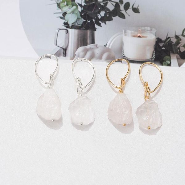 hoop & huggie jaeeyin 2021 arrivals classic jewelry irregular natural raw stone wire twist drop gold color silver colour gift for women, Golden;silver
hoop & huggie jaeeyin 2021 arrivals classic jewelry irregular natural raw stone wire twist drop gold color silver colour gift for women, Golden;silver