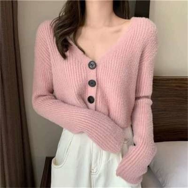 women's knits & tees cmaz autumn and winter imitation mink cardigan loose sweater long sleeve 0b9v, White
women's knits & tees cmaz autumn and winter imitation mink cardigan loose sweater long sleeve 0b9v, White