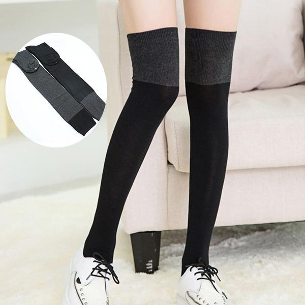 sports socks 2 pair women's over knee high stockings cotton tight knitted long athleisure black grey color thigh
sports socks 2 pair women's over knee high stockings cotton tight knitted long athleisure black grey color thigh