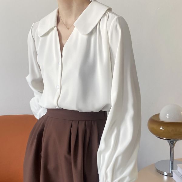 2021 summer chiffon down collar womens blouses fashion women shirt blusas roupa feminina 77bi, White
2021 summer chiffon down collar womens blouses fashion women shirt blusas roupa feminina 77bi, White