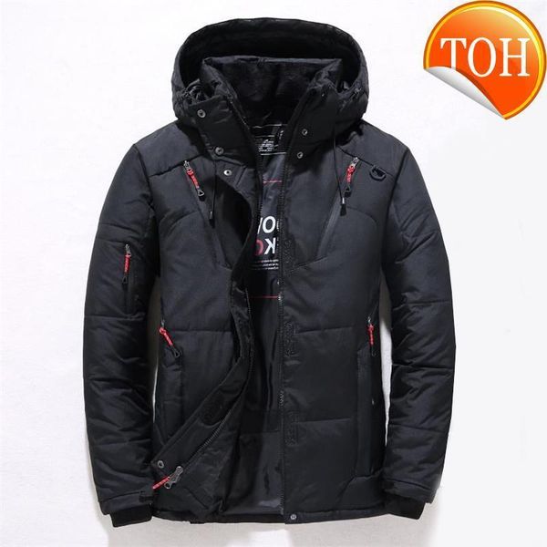 winter duck down jacket for men thick warm snow coat parka with windbreaker hood fashion outdoor large size, Black
winter duck down jacket for men thick warm snow coat parka with windbreaker hood fashion outdoor large size, Black