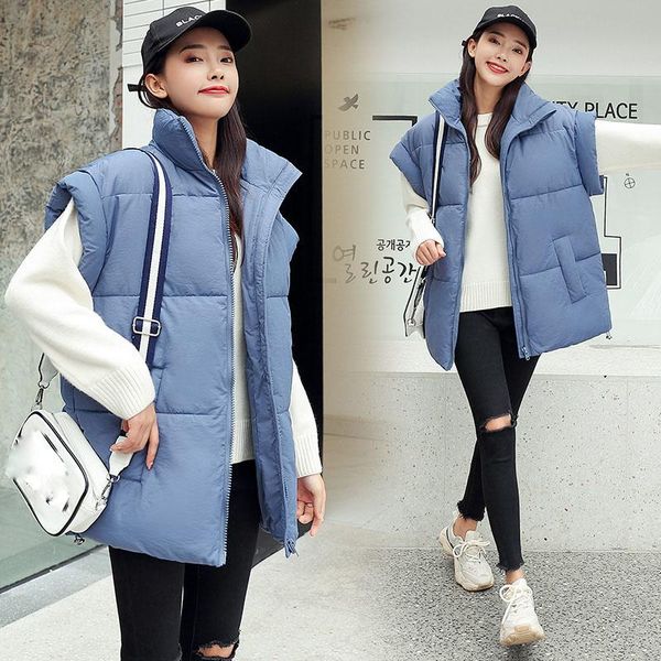 women's vests autumn winter women vest fashion loose sleeveless jackets female thicken warm elegant office lady clothes plus size, Black;white
women's vests autumn winter women vest fashion loose sleeveless jackets female thicken warm elegant office lady clothes plus size, Black;white