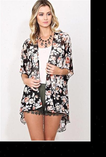 women floral chiffon loose blouse fringe kimono long beach cover up elegant 2021 ladies boho summer holiday clothes, White
women floral chiffon loose blouse fringe kimono long beach cover up elegant 2021 ladies boho summer holiday clothes, White