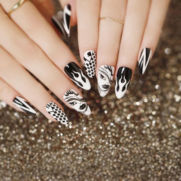 false nails 24pcs nail patch glue type removable long paragraph fashion manicure save time fake sana889, Red;gold
false nails 24pcs nail patch glue type removable long paragraph fashion manicure save time fake sana889, Red;gold