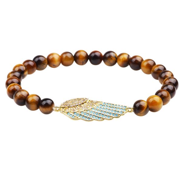 nimei new fashion copper plated zircon personalized tiger eye bead bracelet, Golden;silver
nimei new fashion copper plated zircon personalized tiger eye bead bracelet, Golden;silver