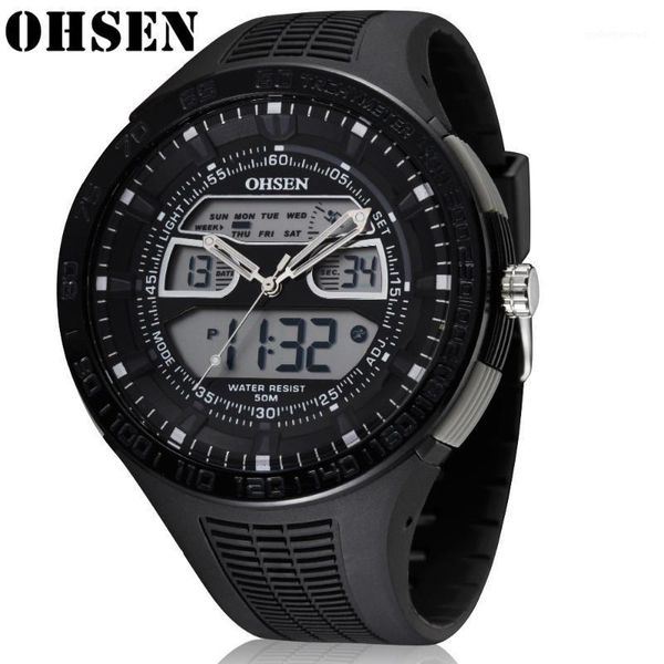 men's watch ohsen high-end man fashion & casual watches mens waterproof sports quartz wristwatch relogio masculino wristwatches, Slivery;brown
men's watch ohsen high-end man fashion & casual watches mens waterproof sports quartz wristwatch relogio masculino wristwatches, Slivery;brown