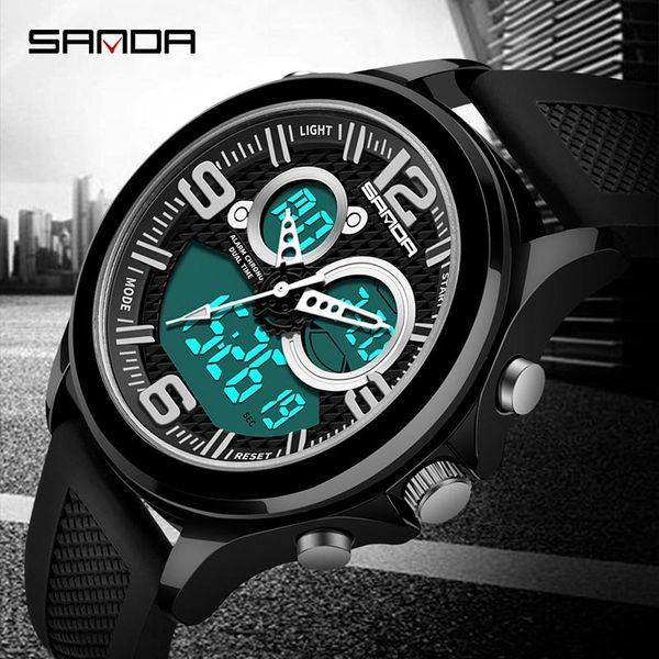 wristwatches man watch 2021 sanda men sports watches rubber strap dual display analog digital quartz montre homme horloge heren, Slivery;brown
wristwatches man watch 2021 sanda men sports watches rubber strap dual display analog digital quartz montre homme horloge heren, Slivery;brown