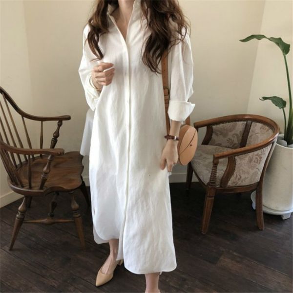 summer dress female loose women's plus size shirt dresses long sleeve midi cotton a-line dress casual lady korean style vestido, Black;gray
summer dress female loose women's plus size shirt dresses long sleeve midi cotton a-line dress casual lady korean style vestido, Black;gray