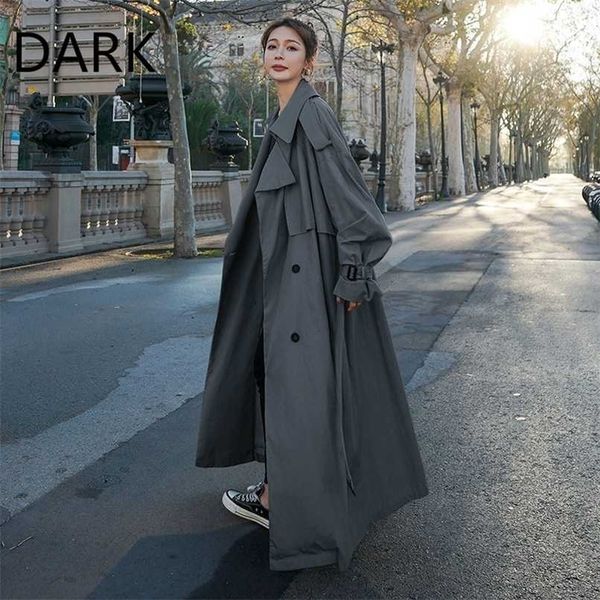 korean style x-long women's loose raincoat double bottling with belt spring autumn windbreaker lady cloak gray coat y2k 211021, Tan;black
korean style x-long women's loose raincoat double bottling with belt spring autumn windbreaker lady cloak gray coat y2k 211021, Tan;black