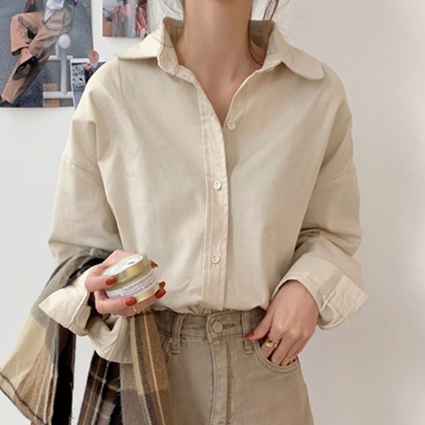 2021 new casual loose women blouses shirts minimalist single-breasted female office lady spring summer femme vhjf, White;black
2021 new casual loose women blouses shirts minimalist single-breasted female office lady spring summer femme vhjf, White;black